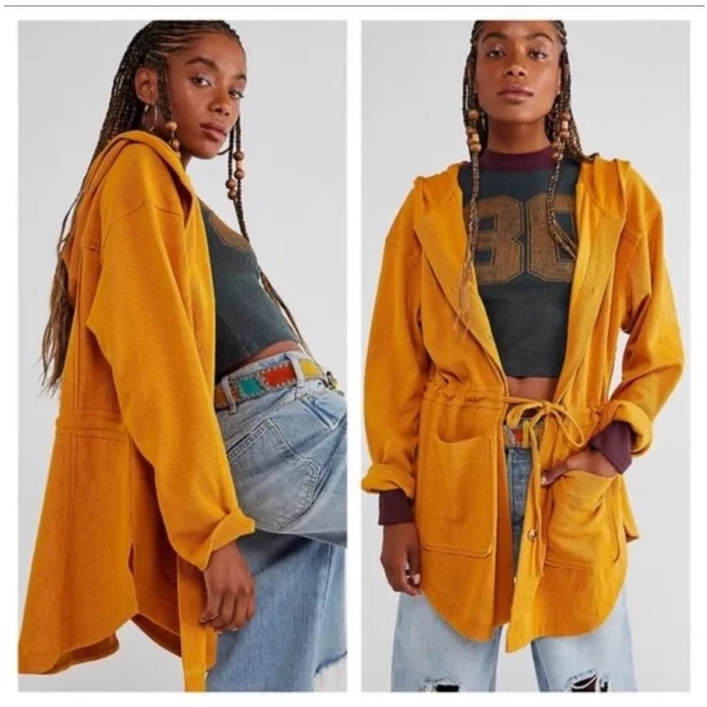 Free People Rikki Cardigan in Golden Girl